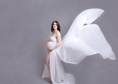 a photo of expectant mum having a bump shoot before her newborn arrives